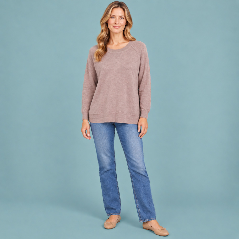 Lululemon Size Large L Apres Your Way Dusty Mauve Pink Long Sleeve Knit Sweater
